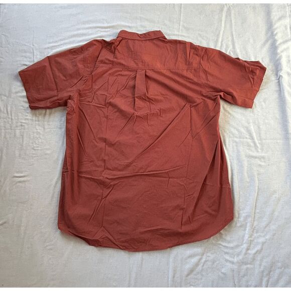 Men's Wrangler 2XL Short Sleeve Shirt Lot of Two, Red/Salmon. Button Down - Picture 9 of 10